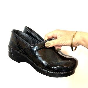 Dansko Women's Professional Patent Leather Clogs Petrol 40 EU/ 9.5-10 US